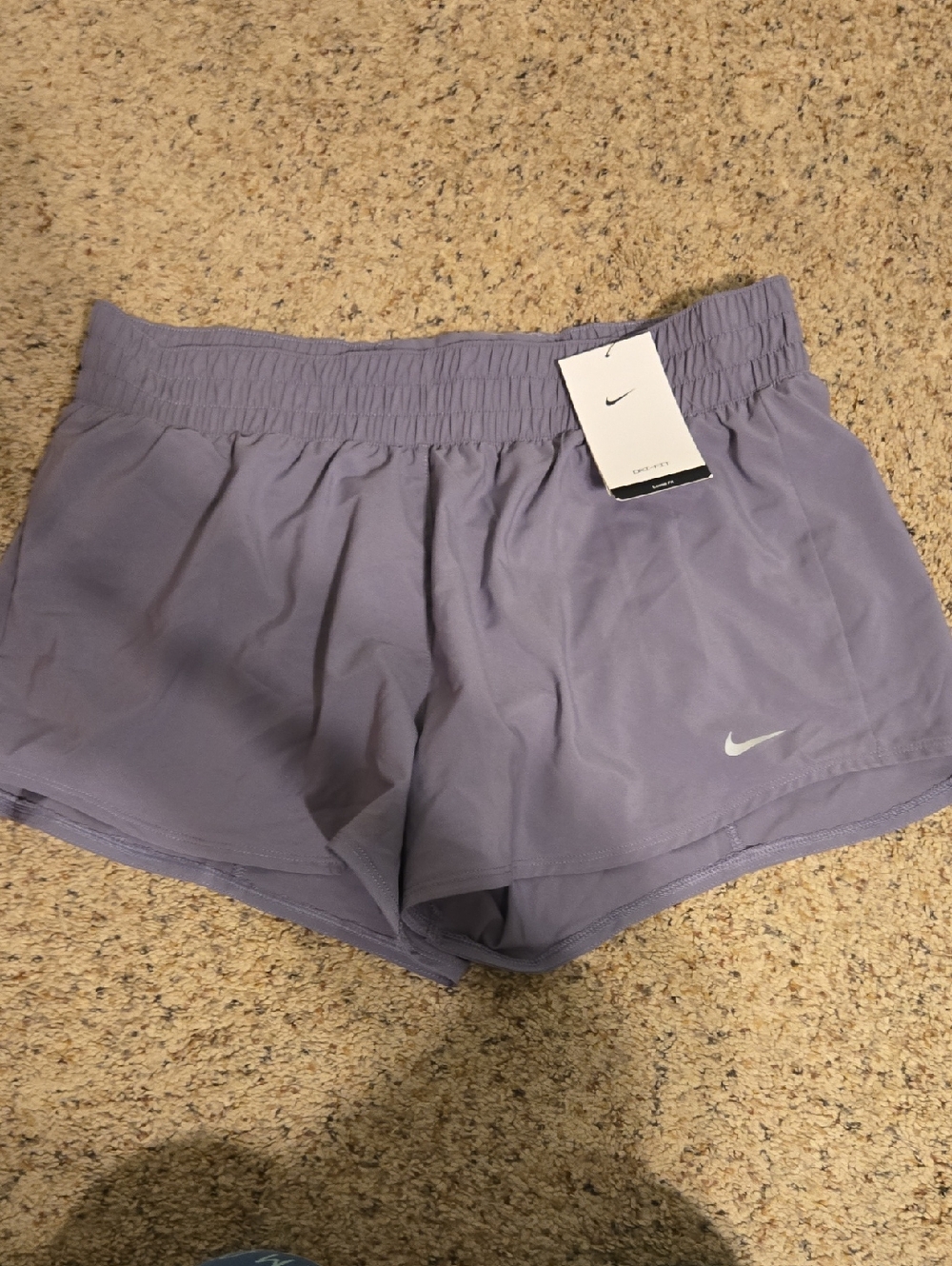 Nike Women’s Lavender Athletic Shorts with Reflective Swoosh